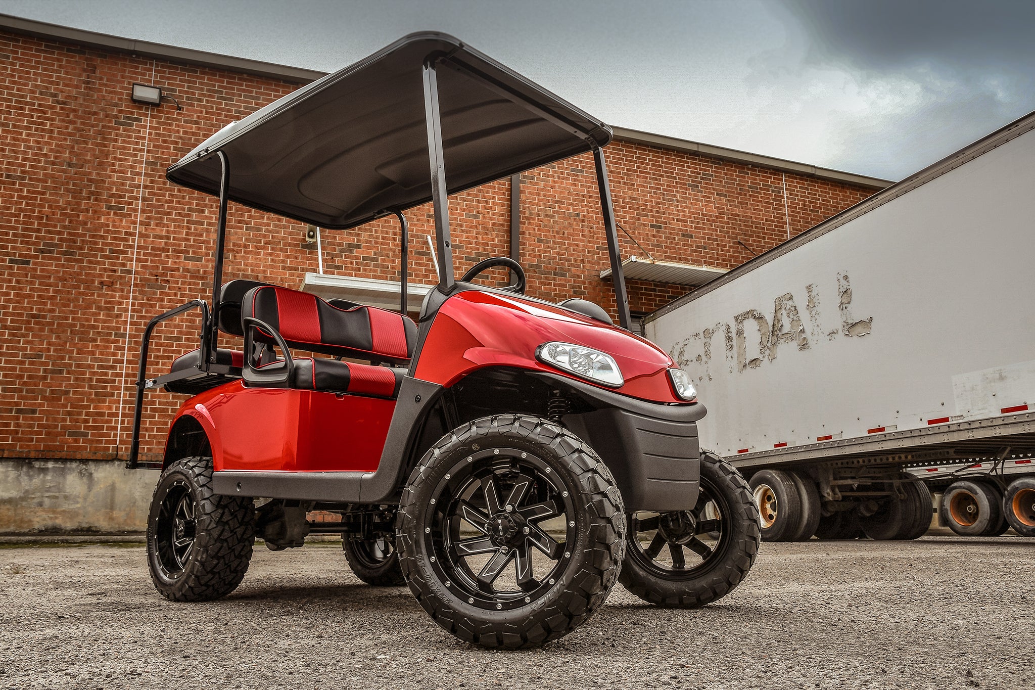 Shop the HD Golf Wheels SAW Gloss Black Milled Edges online today for your Club Car, Cushman, EZGO, ICON EV, Garia, Massimo, Polaris, or Yamaha Golf Cart.