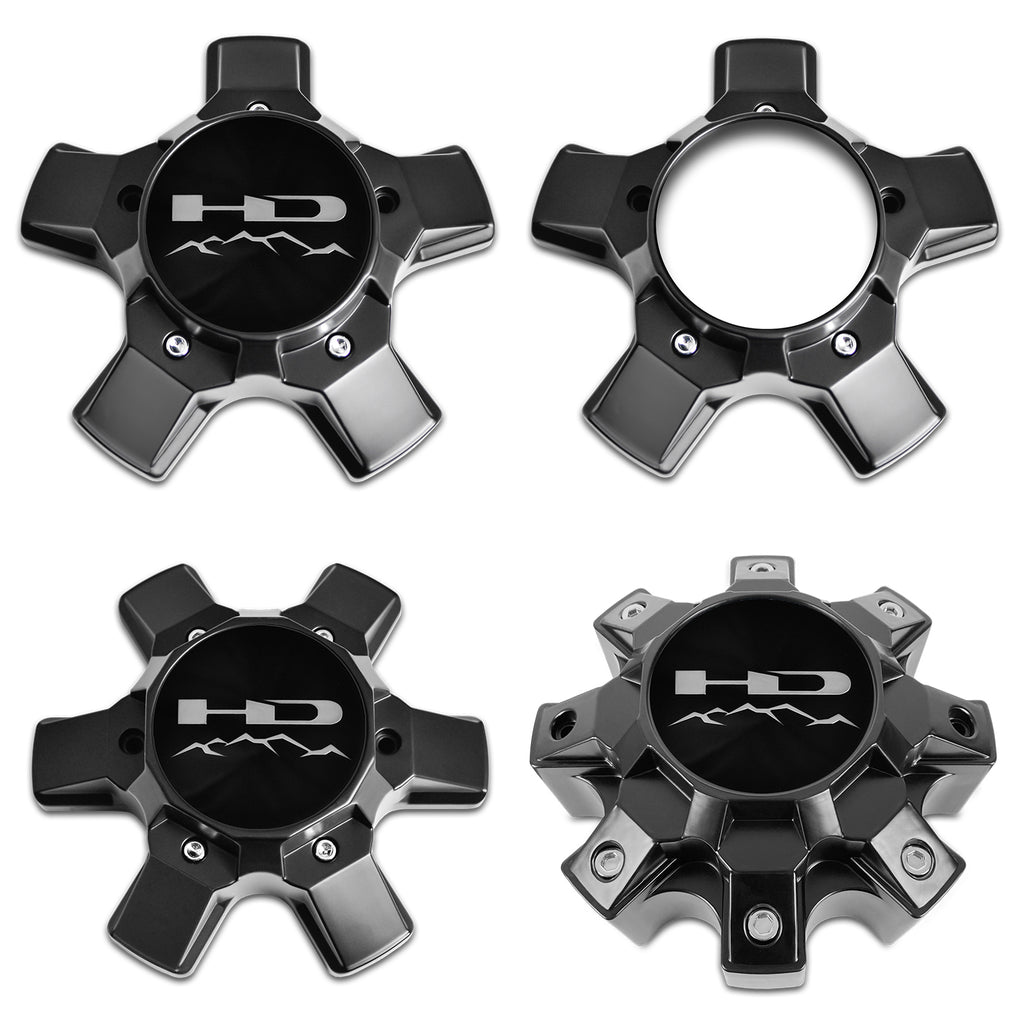 HD Off-Road - Satin Black V2 Hybrid Off-Road Truck Wheel Caps