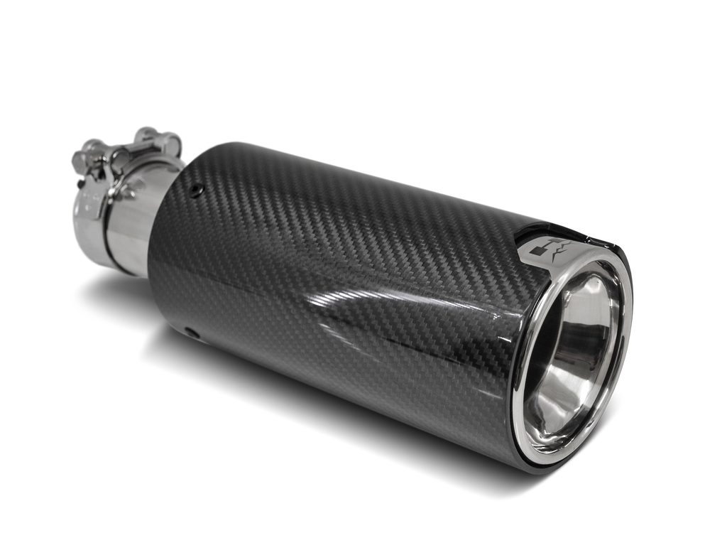 HD Off-Road Polished Stainless & Carbon Fiber Universal Exhaust Tips