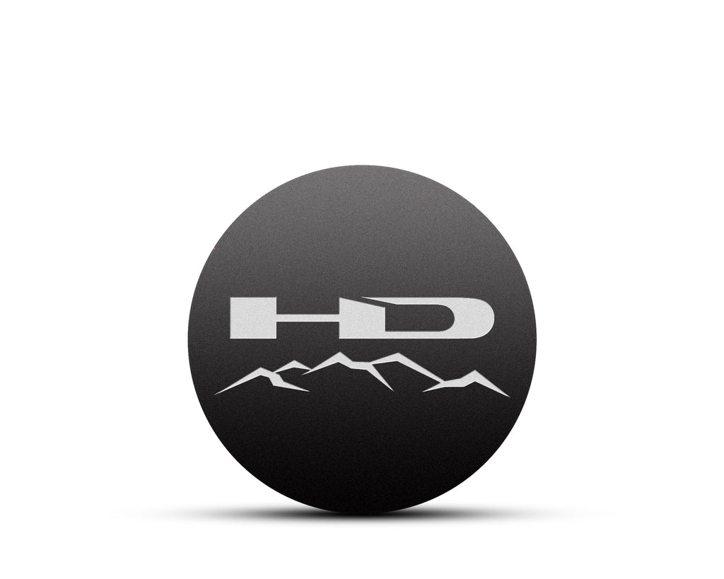 Replacement 60mm Flat Hard Acrylic HD Off-Road Logo for Push Through Trailer Wheel Rim Center Caps