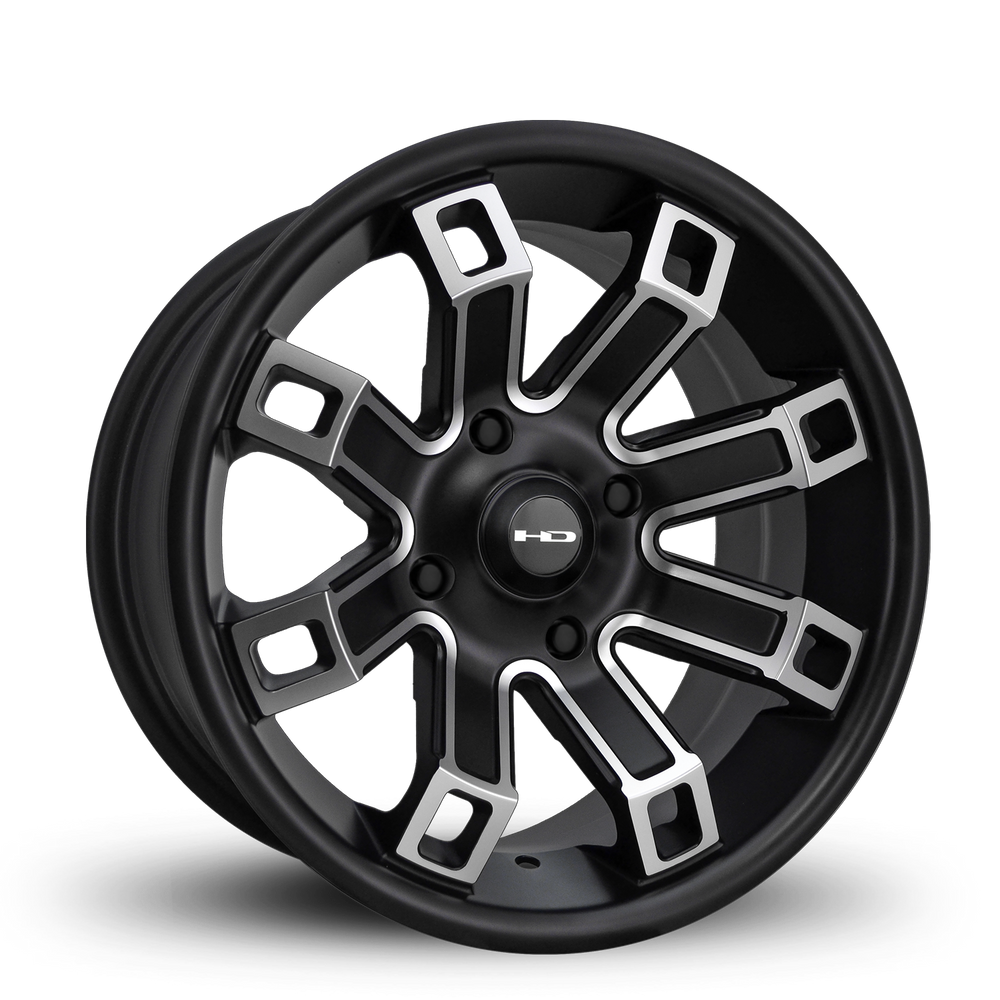 The HD Off-Road Wheels Hollow Point ATV 12 & 14 Black Machined.