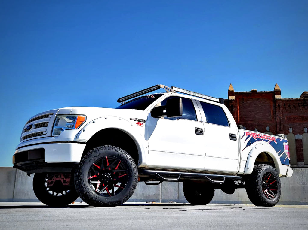 HD Off-Road Wheels Canyon Red & Black Wheel Rims White Ford F-150 20x10.0 Lifted Truck