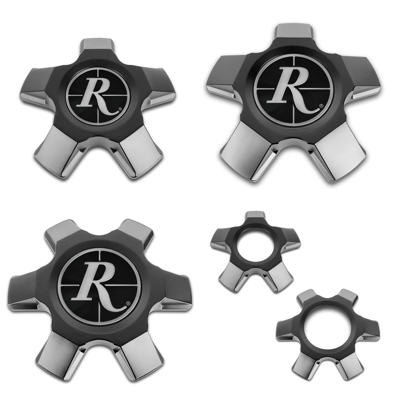 Buy replacement Remington Off-Road Snap In Truck wheel center caps for the Atlas, Venture, Vista, & Patriot