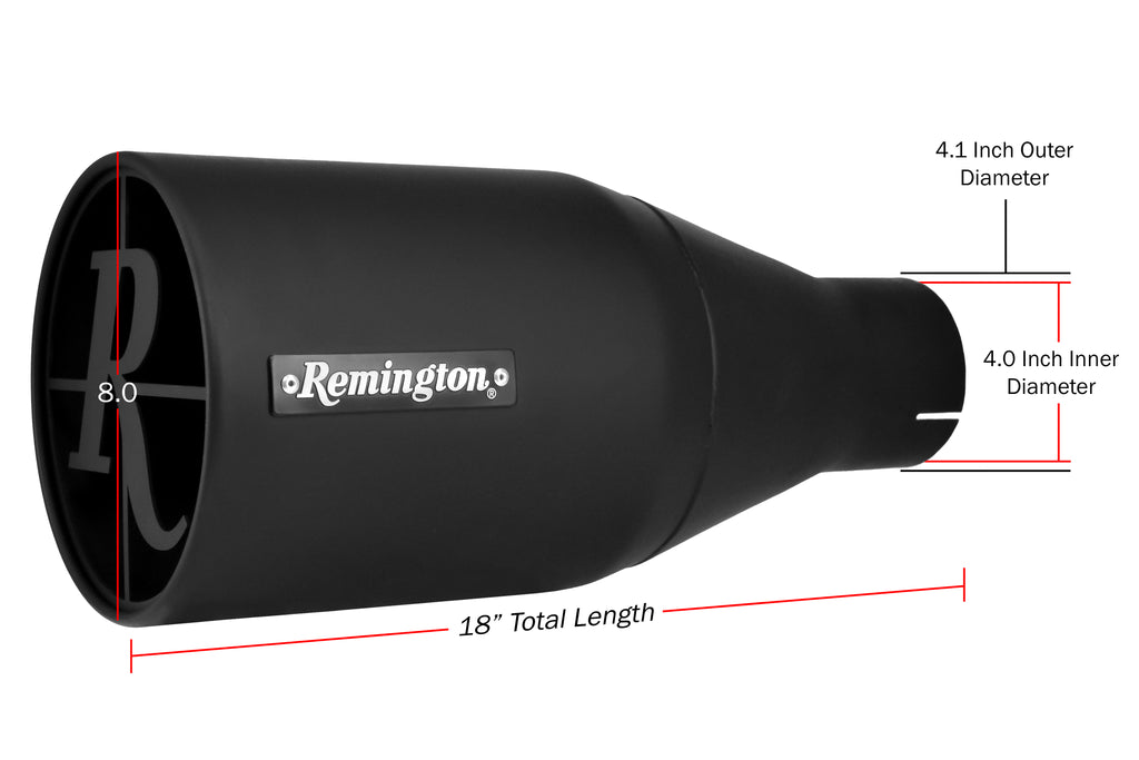 Remington® Off-Road Edition "Scope" Black Exhaust Tips