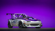 Load image into Gallery viewer, Mazda Miata Full Racecar Jongbloed Racing Wheels 15x11.0 Flow Formed S500 4x100 Spec Miata in All Satin Black Front Angled Shot