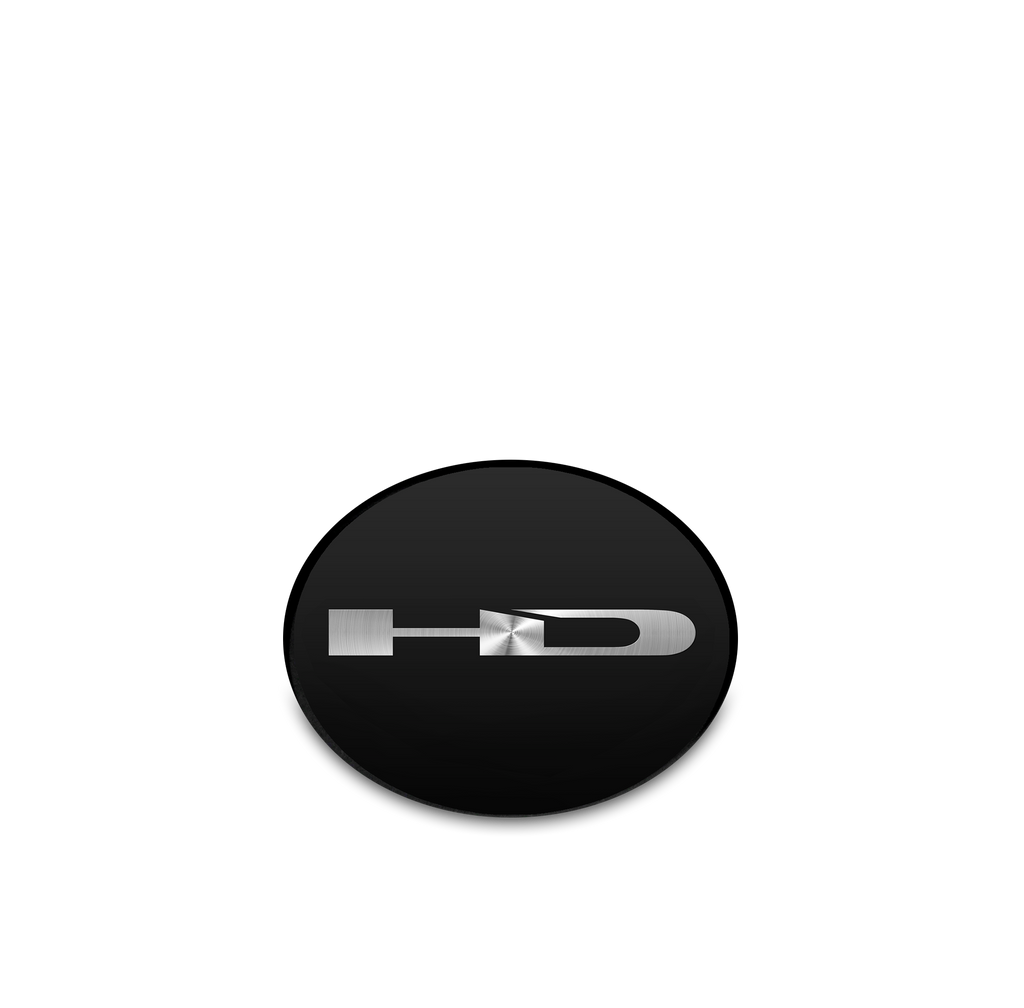 Buy replacement HD Golf Wheel Logos in Gloss Black