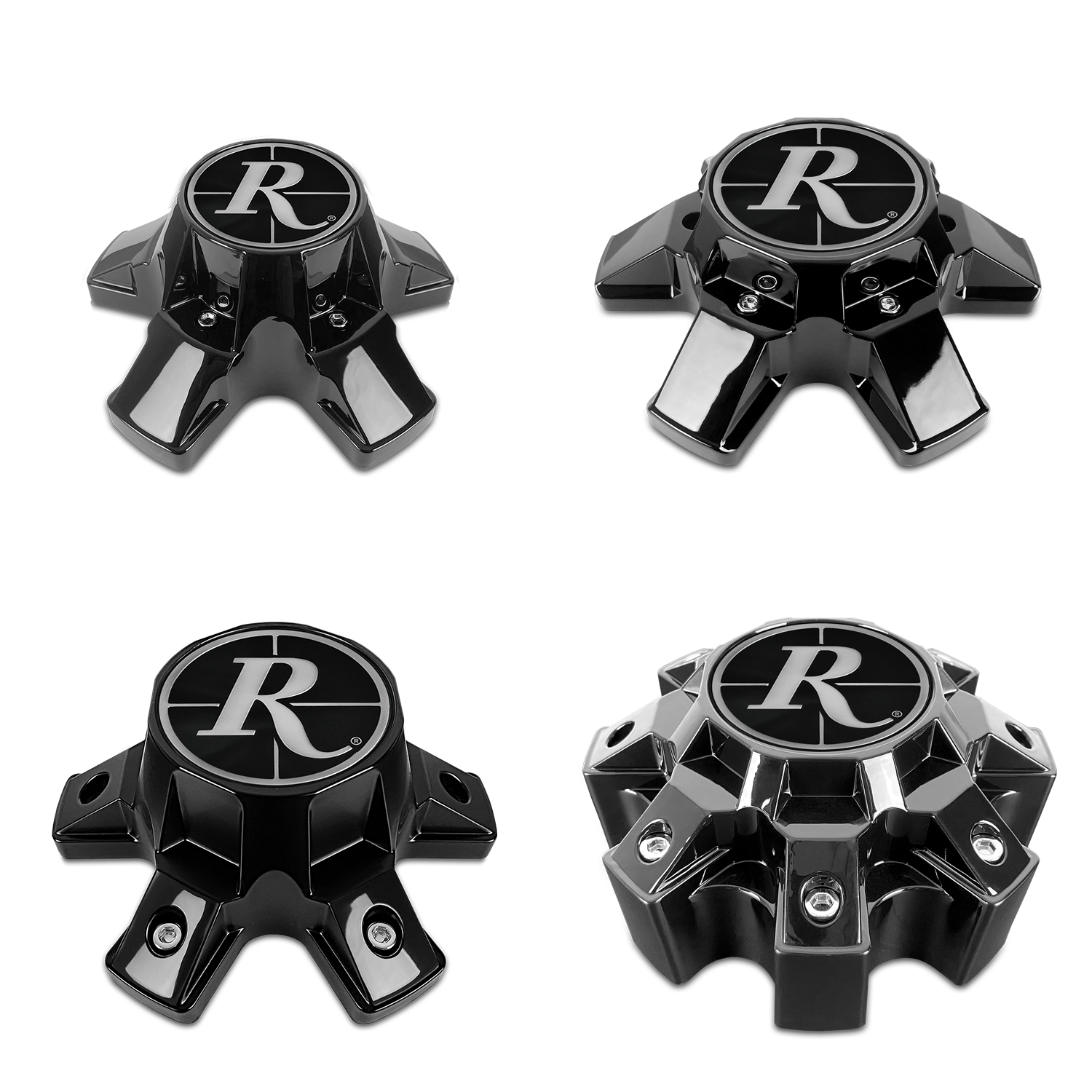Remington Off-Road - Off-Road Trailer Gloss Black Wheel Center Caps