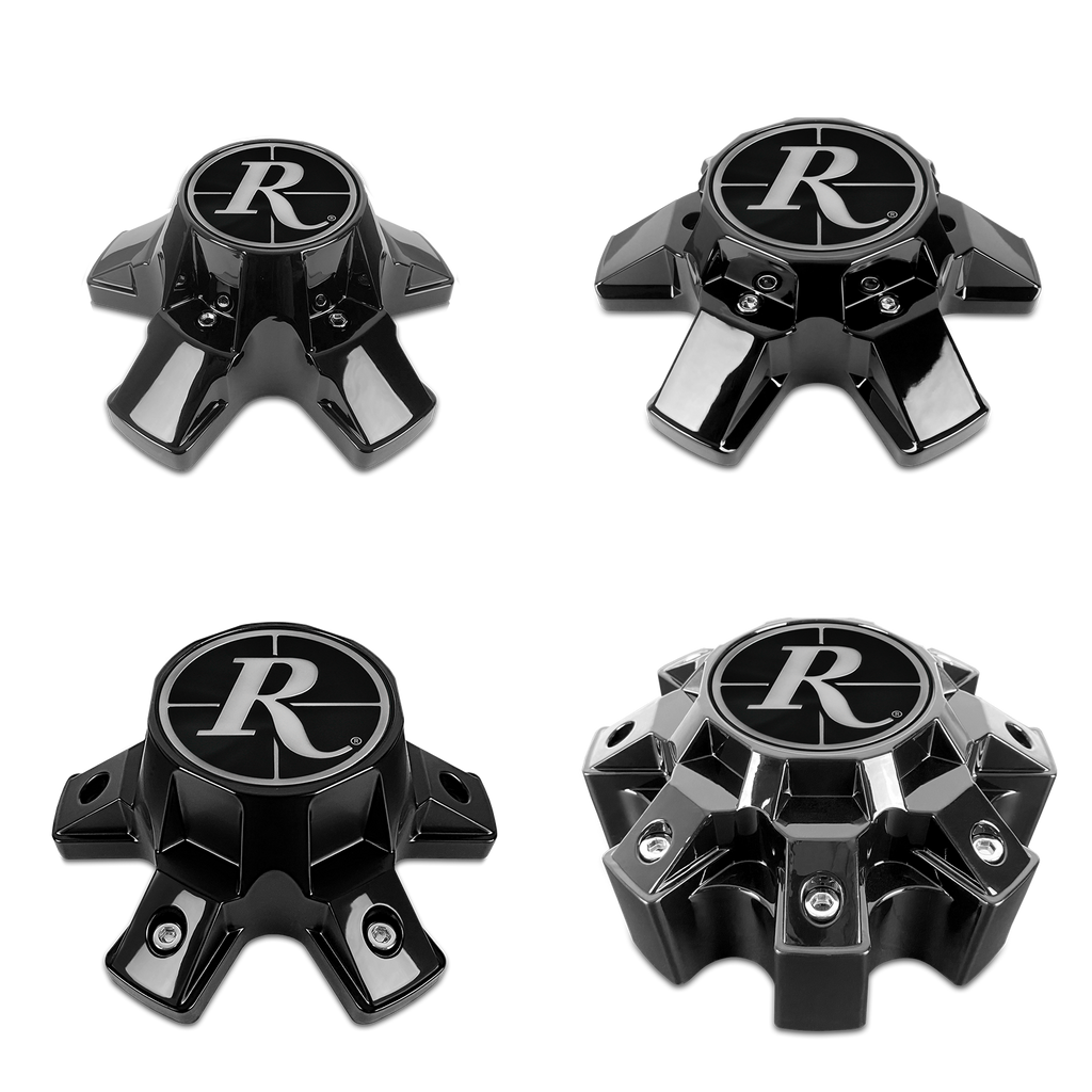 Remington Off-Road - Off-Road Trailer Gloss Black Wheel Center Caps