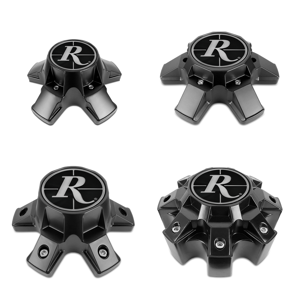 Remington Off-Road - Off-Road Trailer Satin Black Wheel Center Caps