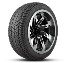 Load image into Gallery viewer, HD Golf Wheel &amp; Tire Package ( 1pc ) 14x7.0 SAW Gloss Black Full Machined w ( 1pc ) 205/40-14 All-Season Tire