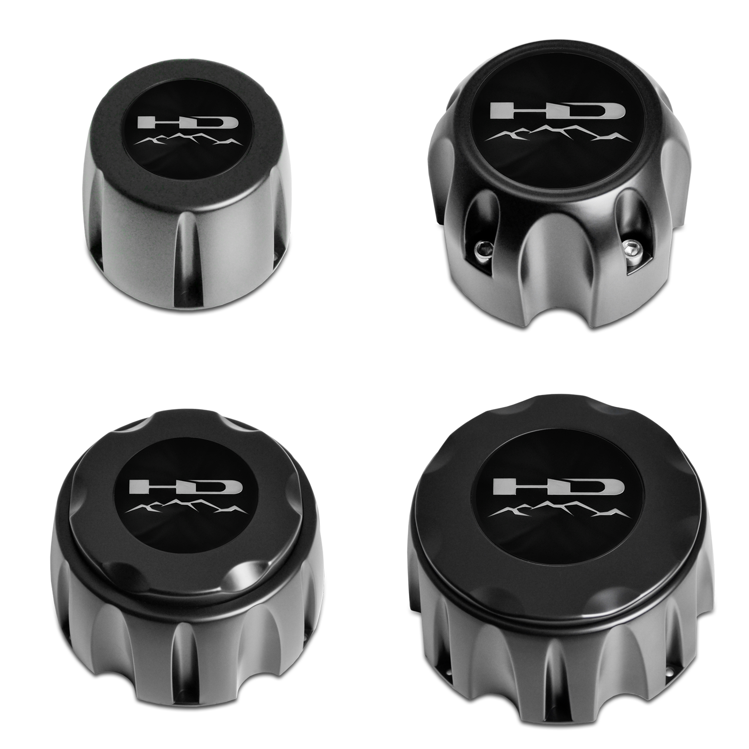 Buy Replacement Satin Black V1 Center Caps for HD Off-Road Wheels. 8-Point, Bukshot, Freedom, Gravel, RTC, Target, & Trophy