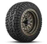HD Golf Wheel & Tire Package ( 1pc ) 14x7.0 Venture All Satin Bronze w ( 1pc ) 23 Inch A/T Tire