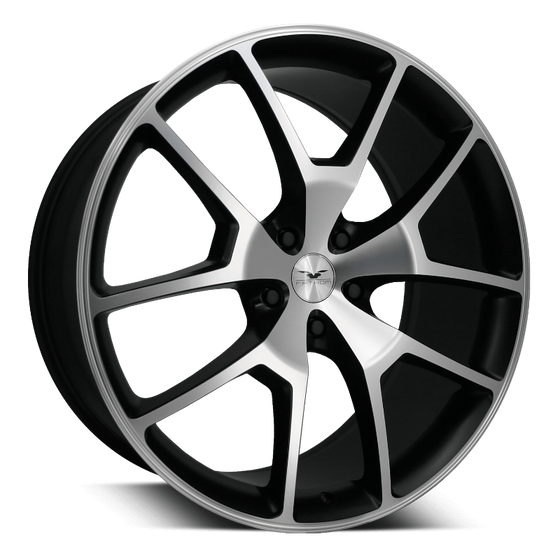 Fathom Designs Passenger Car Wheels 20x8.0 | 5x114.3 | et35mm | 5.3 in | 73.1mm Fathom Designs FDRA Wheels | Satin Black Machined Face