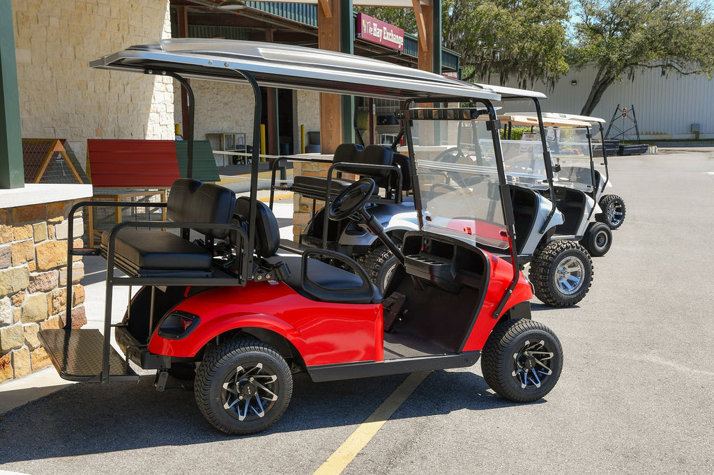 HD Golf Wheels Golf Wheel & Tire Packages HD Golf Wheel & Tire Package - 10x7.0 Canyon Black Machined w 205/50-10 All-Season Tire ( 4pc )