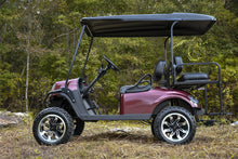Load image into Gallery viewer, Shop the HD Golf Wheels SAW Gloss Black Machined with A/T Off-Road Tires online today for your Club Car, Cushman, EZGO, ICON EV, Garia, Massimo, Polaris, or Yamaha Golf Cart.