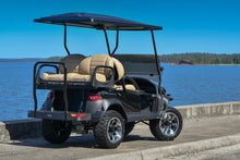 Load image into Gallery viewer, Shop the HD Golf Wheels SAW Gloss Black Machined with A/T Off-Road Tires online today for your Club Car, Cushman, EZGO, ICON EV, Garia, Massimo, Polaris, or Yamaha Golf Cart.