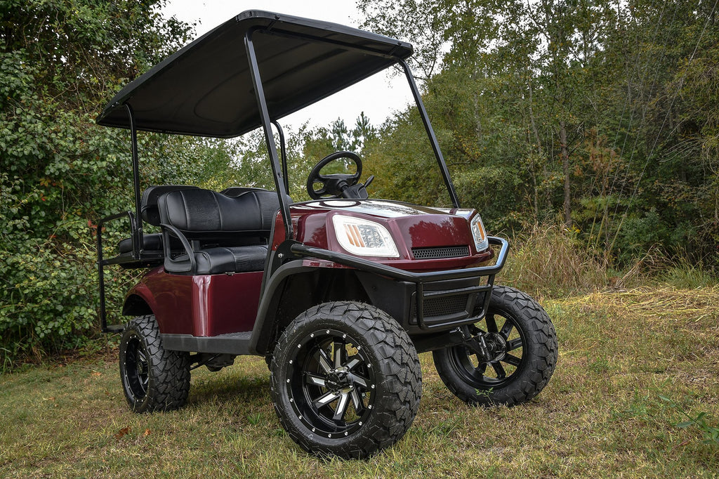 HD Golf Wheels SAW 14x7.0 4x101.6 for Cushman, Club Car, EZGO, ICON, & Yamaha Golf Carts Off-Road or Turf Lifted or Stock Height Wheel & Tire Package