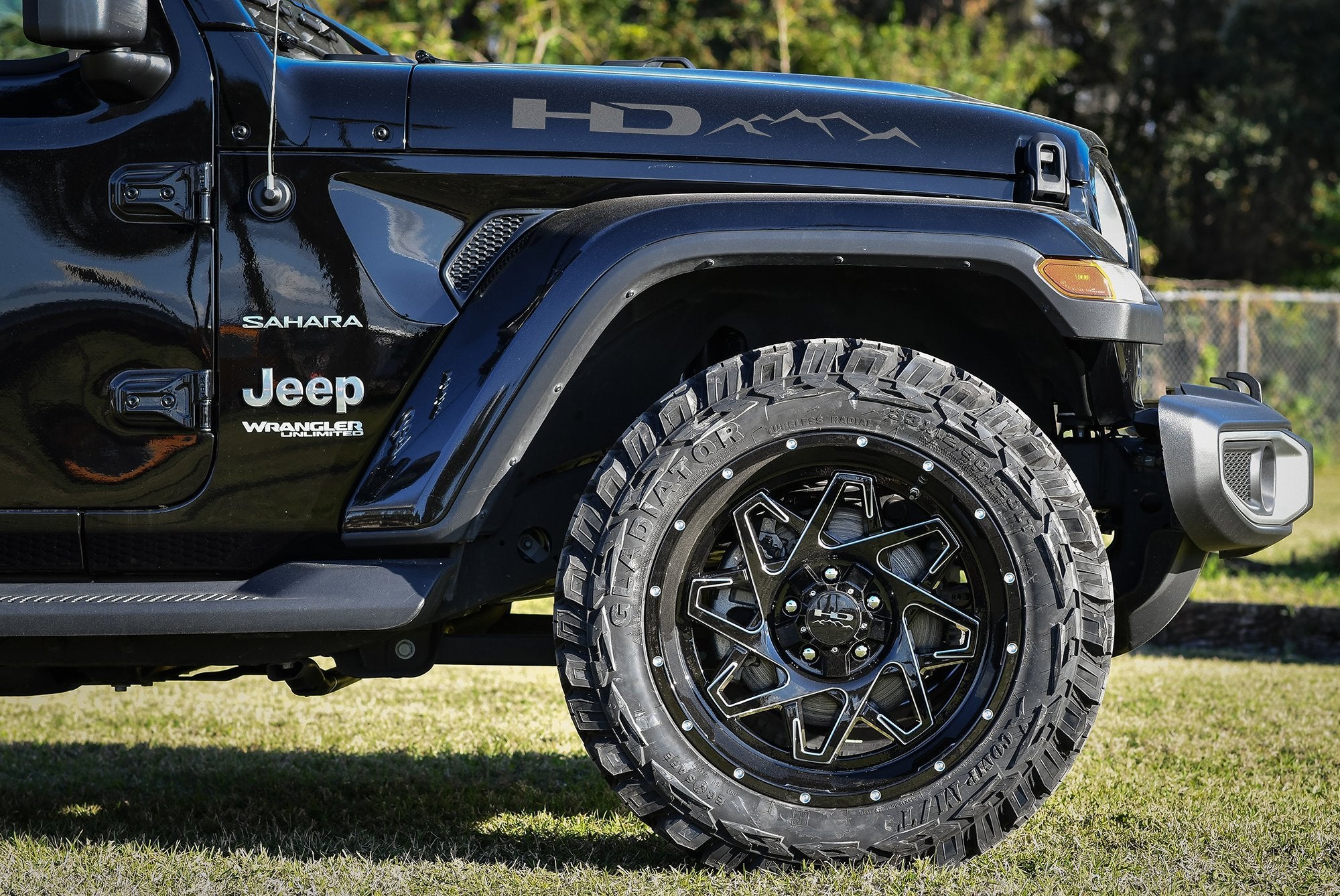 HD Off-Road Wheels SATIN BLACK HD Off-Road Decals
