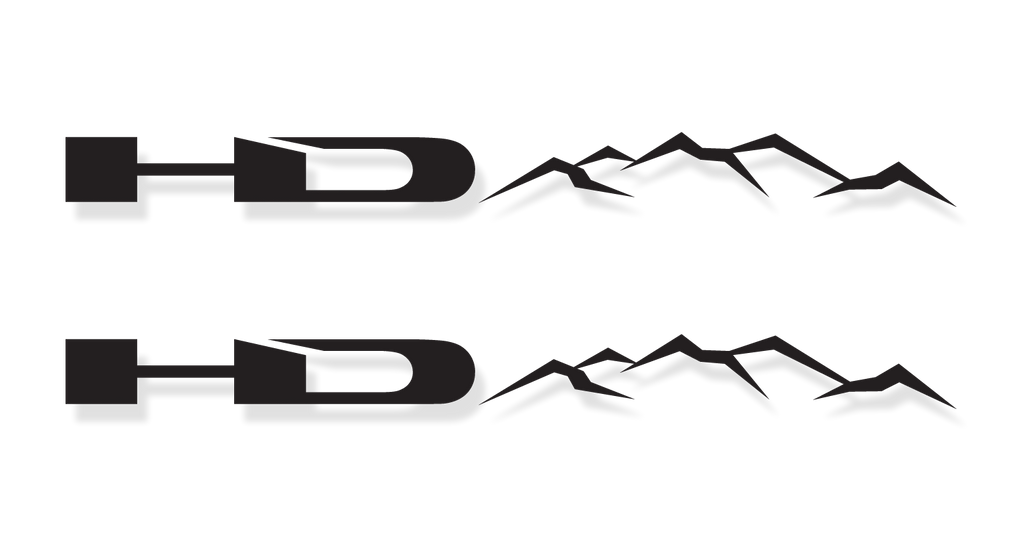 HD Off-Road Wheels SATIN BLACK HD Off-Road Decals