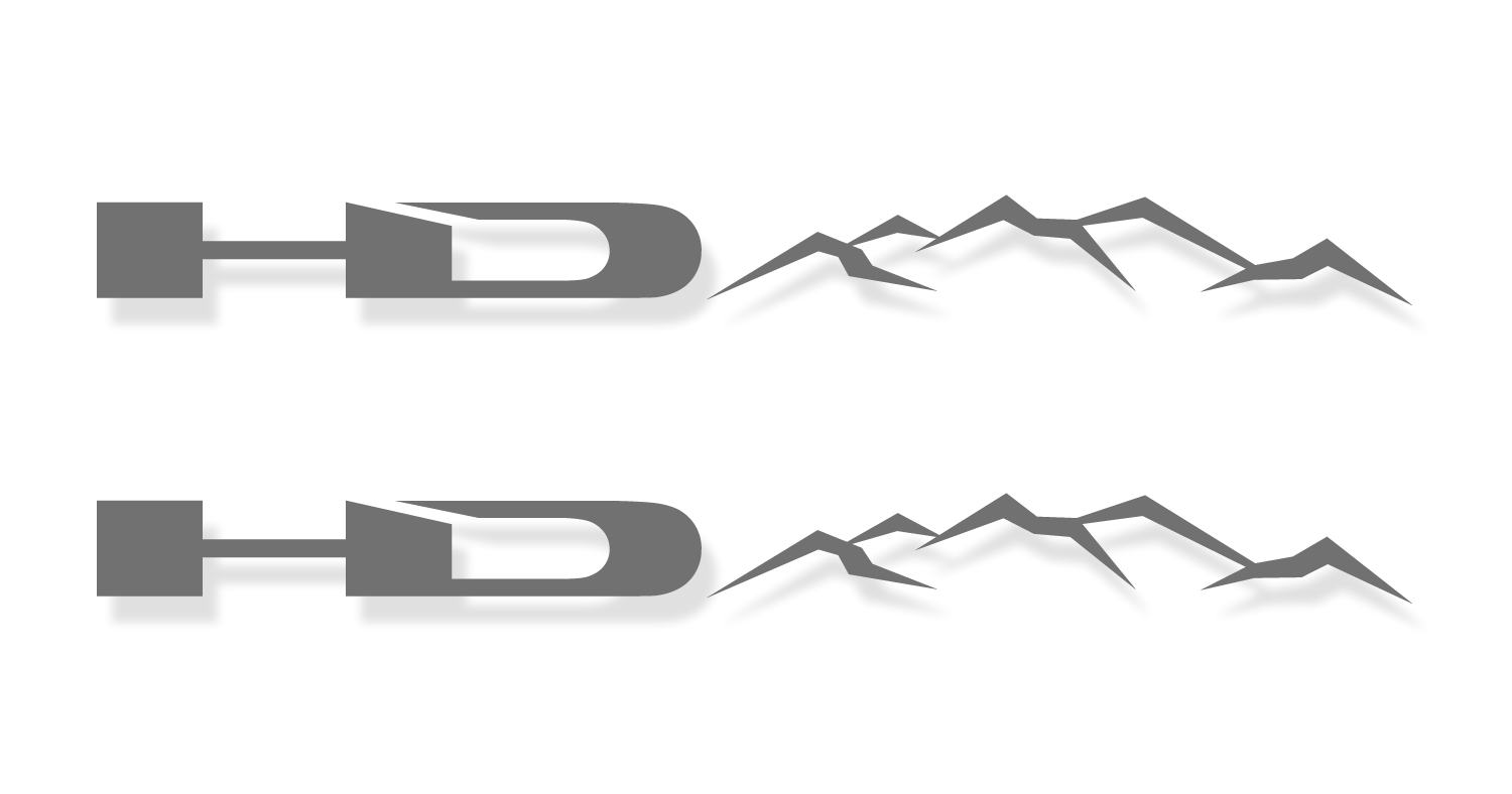 HD Off-Road Wheels SATIN GUNMETAL HD Off-Road Decals