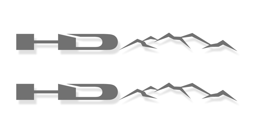 HD Off-Road Wheels SATIN GUNMETAL HD Off-Road Decals