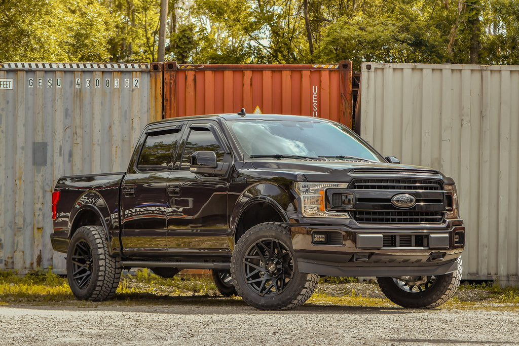 HD Off-Road Wheels Canyon All Satin Black 20x10.0 -25mm Offset Ford F150 Truck Stealth Concave Custom Rims
