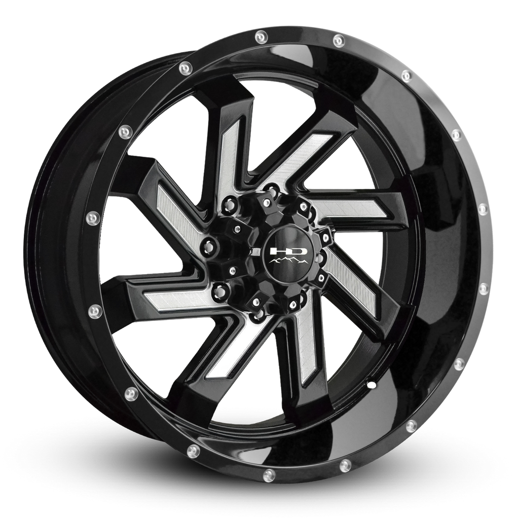 HD Off-Road Wheels Truck & SUV Wheels HD Off-Road Wheels SAW | Gloss Black with Milled Face