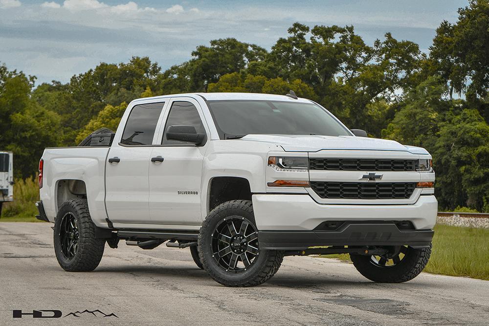 HD Off-Road Wheels Truck Wheels HD Off-Road 8-Point Wheels | Gloss Black Milled Edges