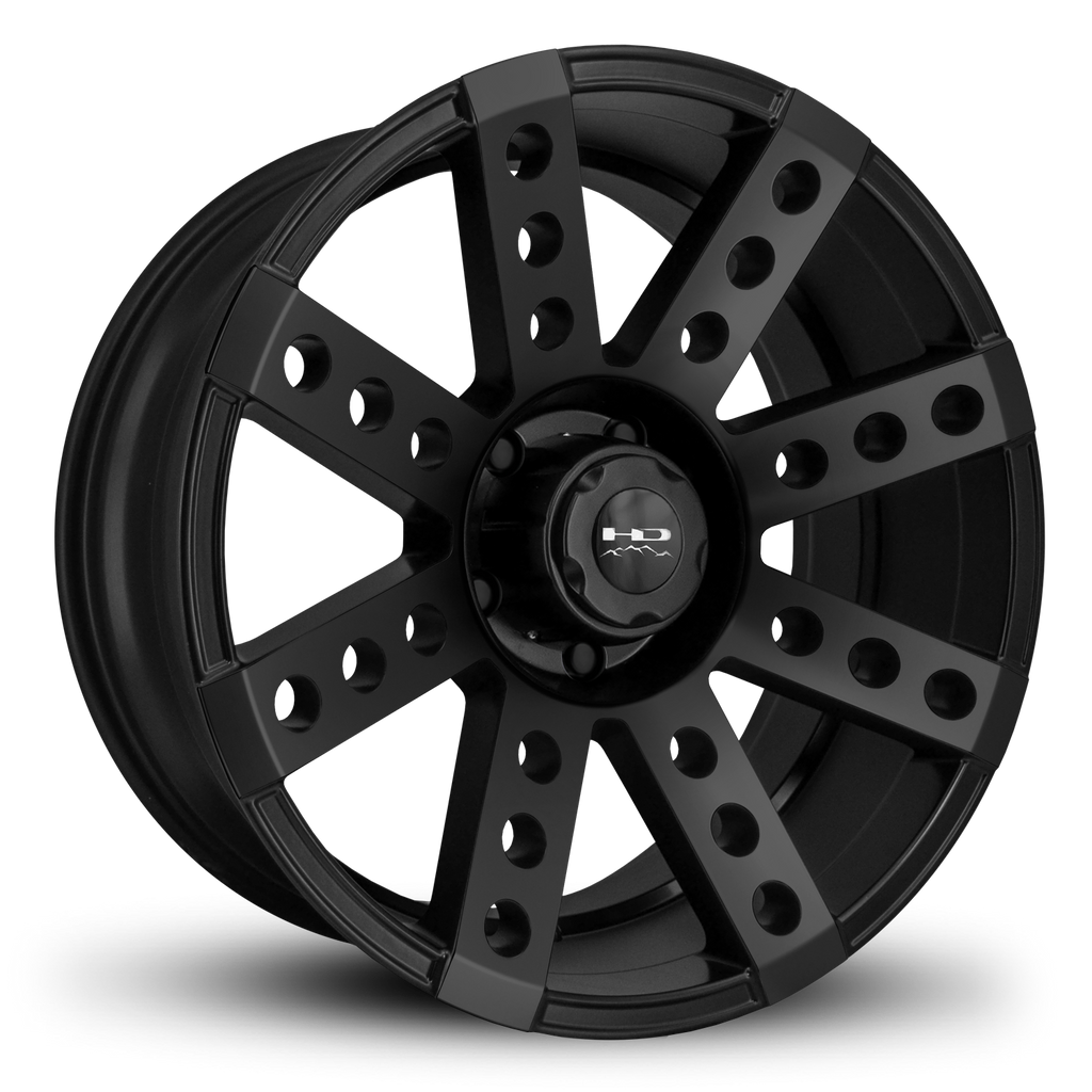 Buckshot Rims HD Off-Road Buckshot Series Wheels in All Satin Black 17, 20, 22 Inch ...