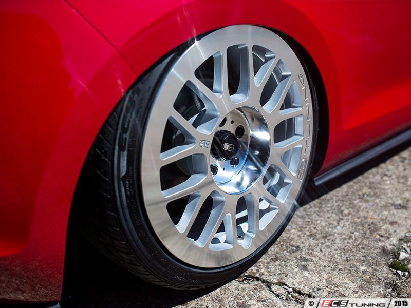 HD Wheels GEAR Silver with Polished Face Custom Rims Mesh Style Racing JDM 5x100, 5x112, 5x114.3 Volkswagen VW GTI MK5
