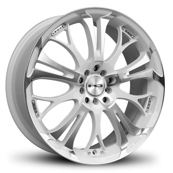 HD Wheels Passenger Car Wheels 17x7.0 | 5x100/5x114.3 | et40mm | 5.6 in | 73.1mm HD Wheels Spinout | White Machined
