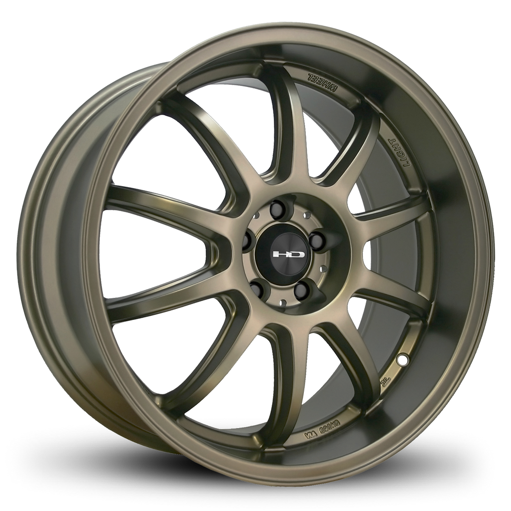 HD Wheels Passenger Car Wheels 18x9.0 | 5x112| et45mm | 6.8 in | 73.1mm HD Wheels Clutch | All Satin Bronze