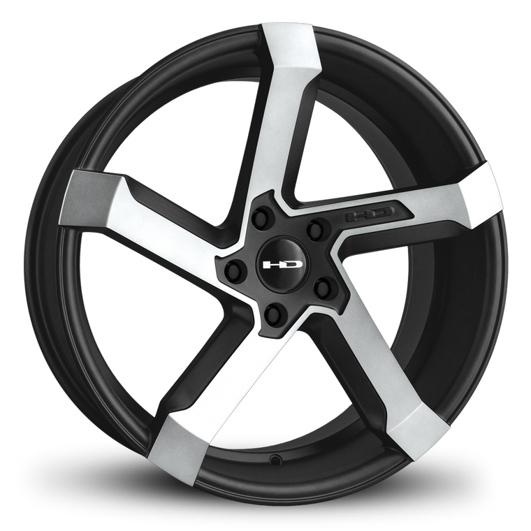 HD Wheels Passenger Car Wheels HD Wheels Kink | Satin Black with Machined Face