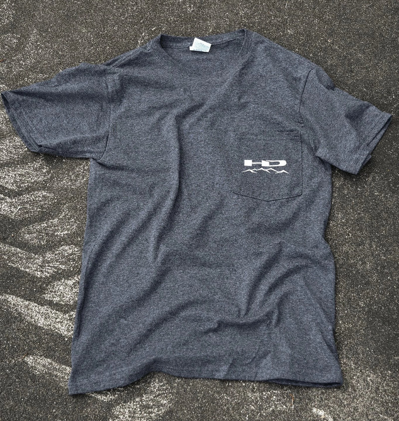 HPD Wheels Small Official HD Off-Road Wheels SAW T-Shirt Heather Grey w Pocket