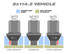 Load image into Gallery viewer, Perfectly Tight Lug Nuts Tapered Seat / PCD Adjusting Lug Nuts - Black